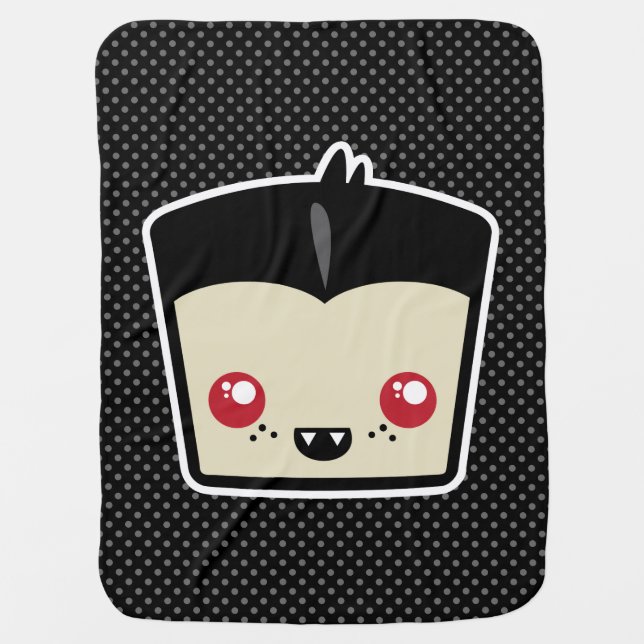Kawaii Dracula Baby Blanket (Front)