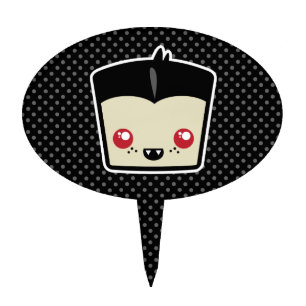 Kawaii Dracula Cake Topper