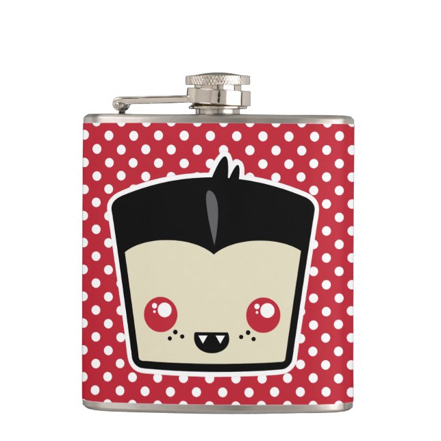 Kawaii Dracula Flask (Front)