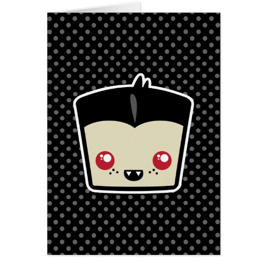 Kawaii Dracula Note Card (Front)
