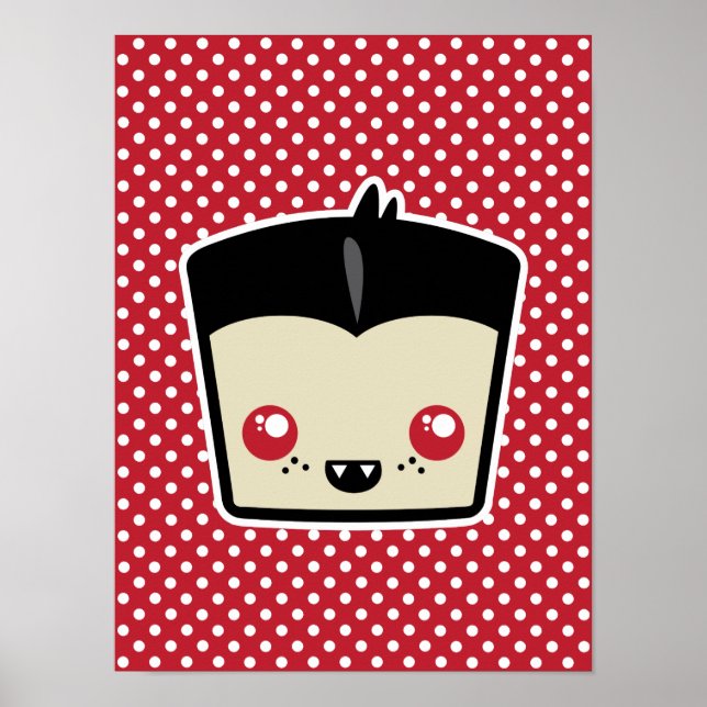 Kawaii Dracula Poster Print (Front)