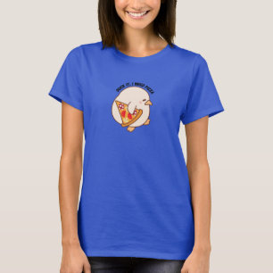 Kawaii Duck Pizza Lover T-Shirt