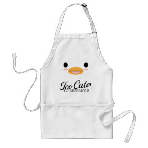 Kawaii Duck Tongue “Too cute to be serious.” Adult Apron