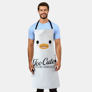 Kawaii Duck Tongue “Too cute to be serious.” Apron