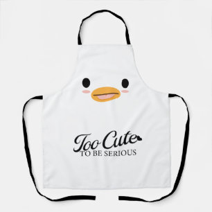 Kawaii Duck Tongue “Too cute to be serious.” Apron