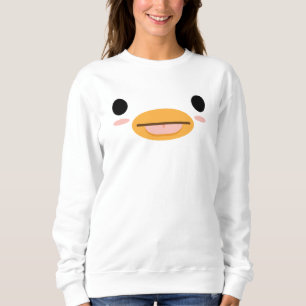 Kawaii Duck Tongue “Too cute to be serious.” Sweatshirt