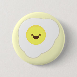 kawaii eggs sunny side up happy breakfast pinback button