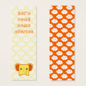 Kawaii elephant bookmark (Front & Back)