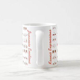 Kawaii emoji coffee mug