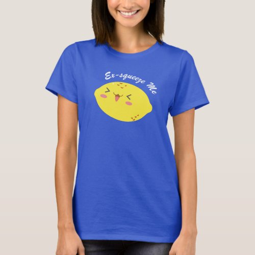 Kawaii Exsqueeze Me Lemon T_Shirt For Women