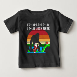 Kawaii Fa La La La LochNess Santa Alien Bigfooted Baby T-Shirt