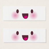 Kawaii face bookmark (Front & Back)