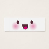 Kawaii face bookmark (Back)