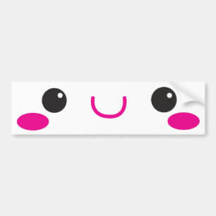 KAWAII FACE cute! Bumper Sticker