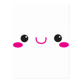 Kawaii Face Postcards | Zazzle