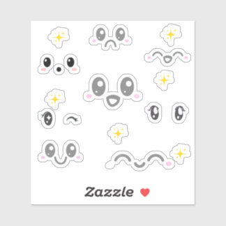 Kawaii Face Expression Stickers