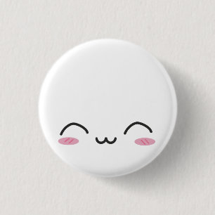 Kawaii Faces Pinback Button