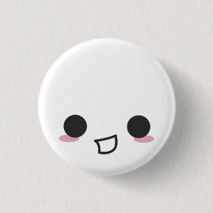 Kawaii Faces Pinback Button