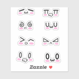 Kawaii Faces Sticker