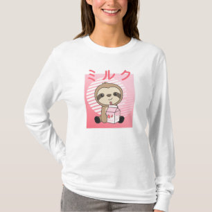 Kawaii Fault Retro Japanese Strawberry Milkshake T-Shirt