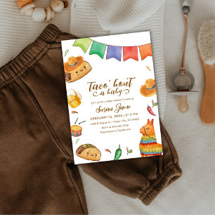 Kawaii Fiesta Taco 'Bout A Baby Shower Invitation
