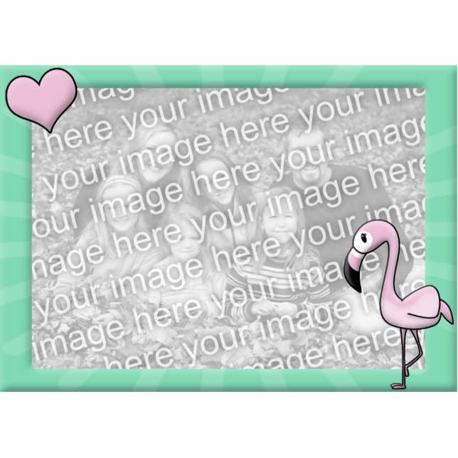 Kawaii Flamingo Photo Frame Cutout (Front)