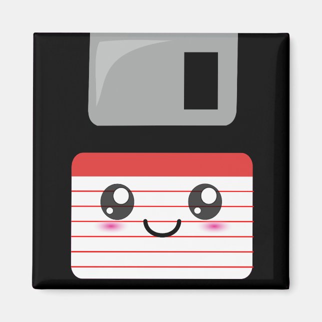 Kawaii Floppy Disk Magnet (Front)