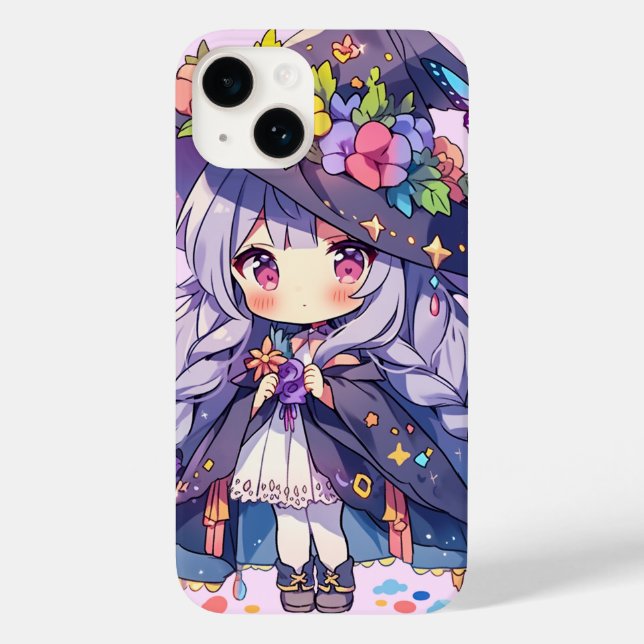 Kawaii Floral Loli Witch Case-Mate iPhone Case (Back)