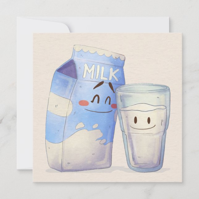 Kawaii Food Holiday Card (Front)