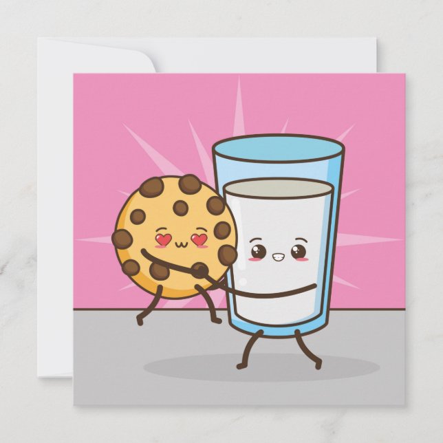 Kawaii Food Holiday Card (Front)