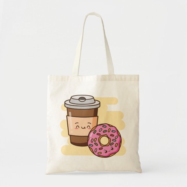Kawaii Food Tote Bag (Front)