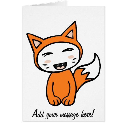 Kawaii Fox Cards (Front)
