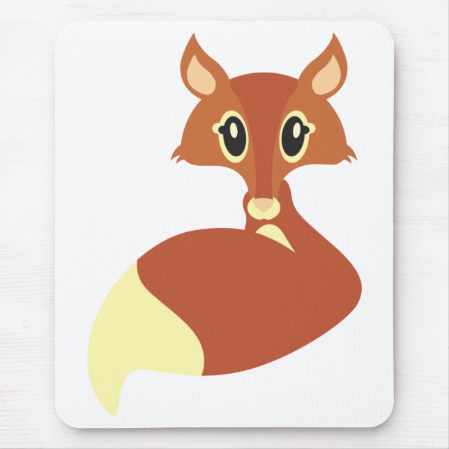 Kawaii Fox Mouse Mat (Front)