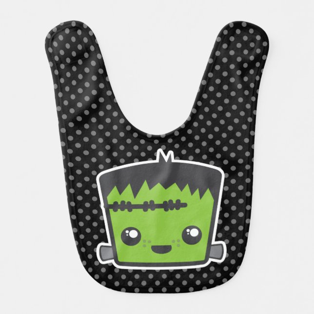 Kawaii Frankenstein Baby Bib (Front)
