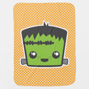 Kawaii Frankenstein Baby Blanket