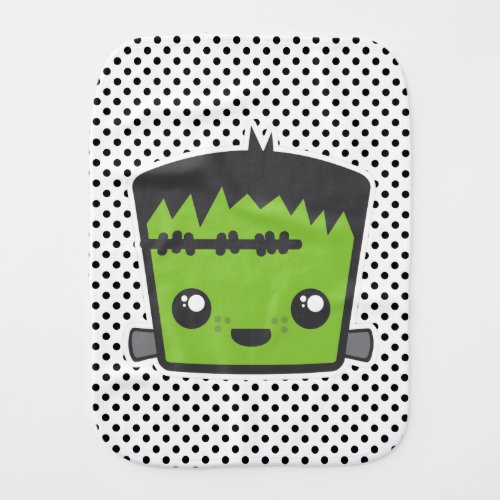 Kawaii Frankenstein Baby Burp Cloth