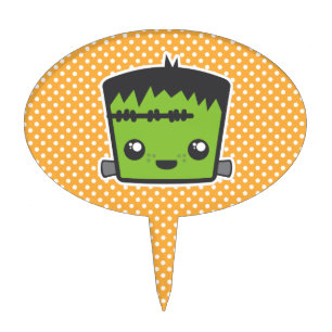 Kawaii Frankenstein Cake Topper