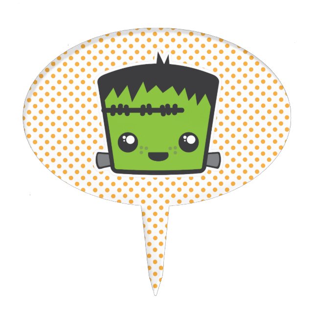 Kawaii Frankenstein Cake Topper (Front)