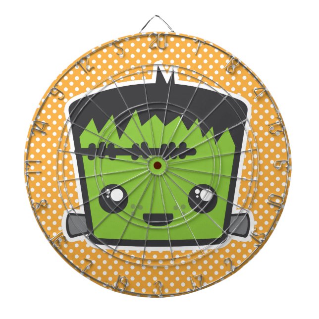 Kawaii Frankenstein Dart Board (Front)