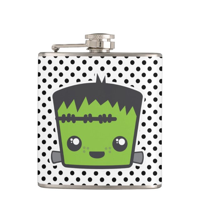 Kawaii Frankenstein Flask (Front)