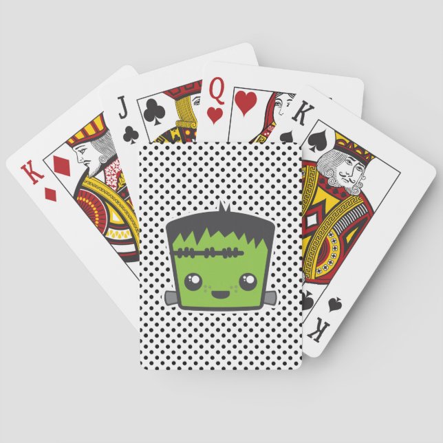 Kawaii Frankenstein Playing Cards (Back)