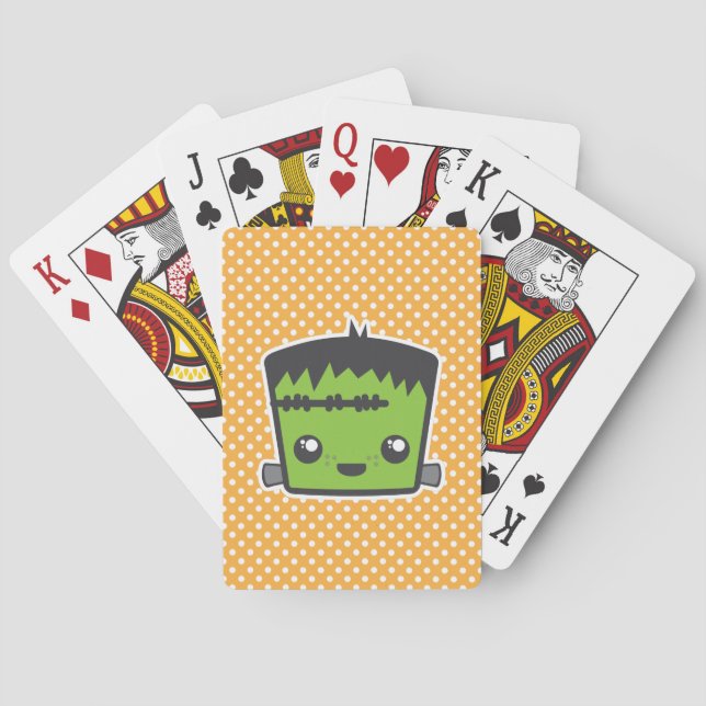 Kawaii Frankenstein Playing Cards (Back)
