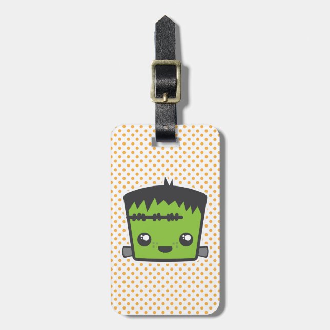 Kawaii Frankenstein Travel Luggage Tags (Front Vertical)