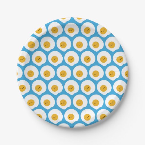 Kawaii Fried Eggs Paper Plates