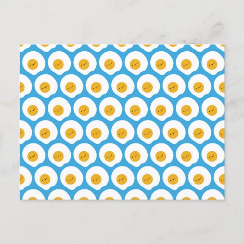 Kawaii Fried Eggs Postcard