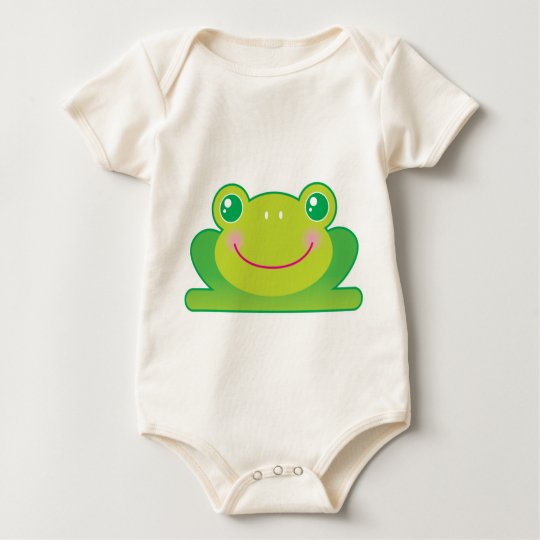 Kawaii frog baby bodysuit