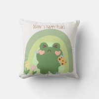 Kawaii Frog Joy Pillow