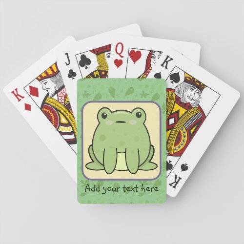 Kawaii Frog  Playing Cards