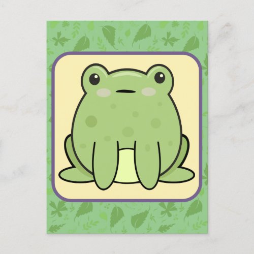 Kawaii Frog  Postcard