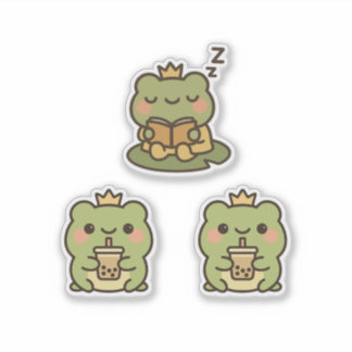 Kawaii Frog Sticke Sticker